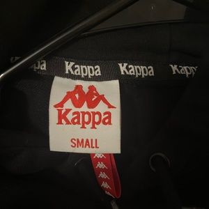 Black and white mens small kappa jacket